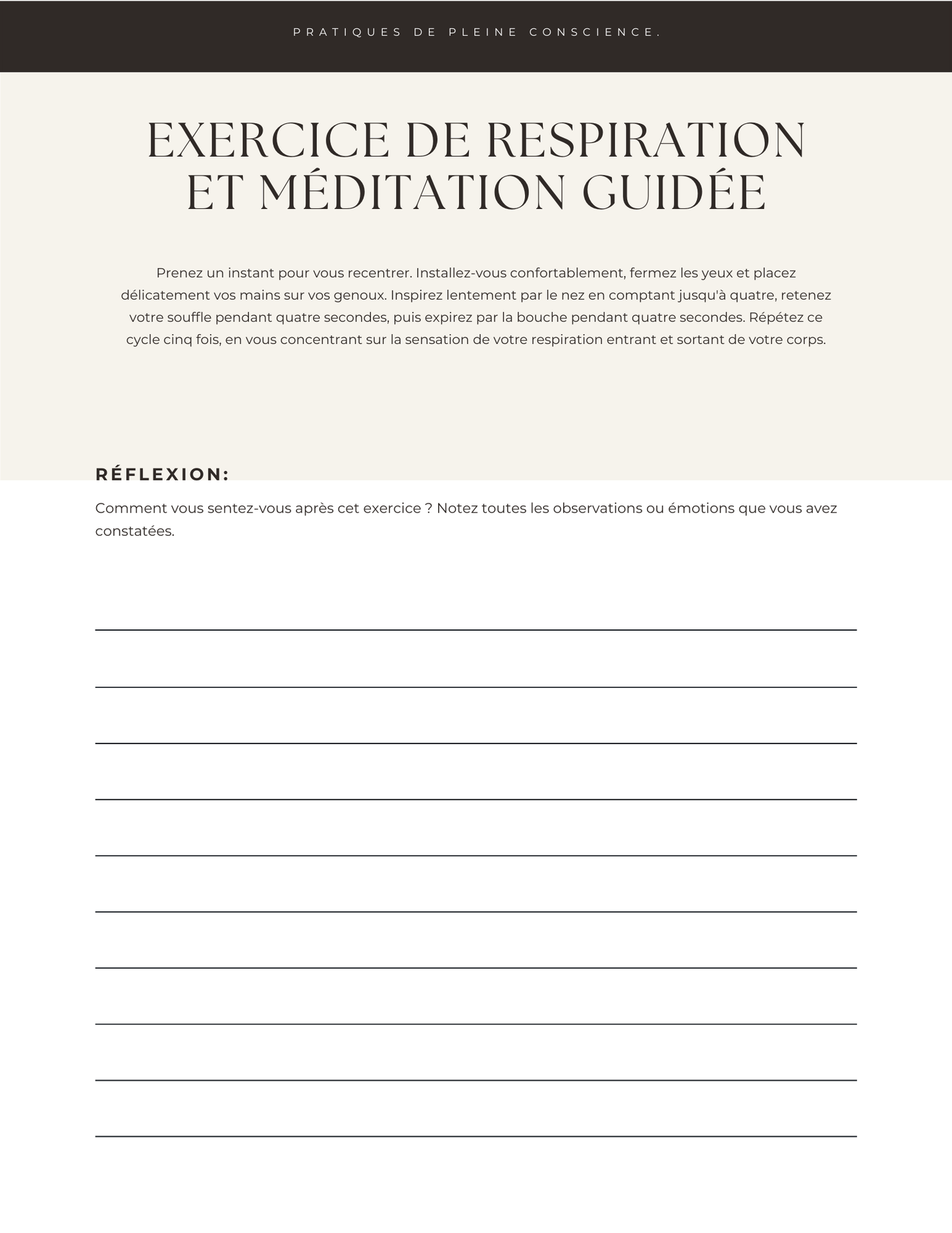 Coaching Holistique - Cahier d'exercices