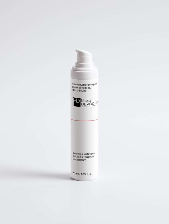 Crème hydratante pour peaux sensibles, sans parfum