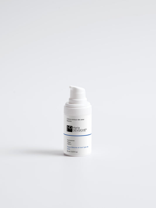 Crème contour des yeux lissante Maria Devoghe® – céramides escine et acide hyaluronique