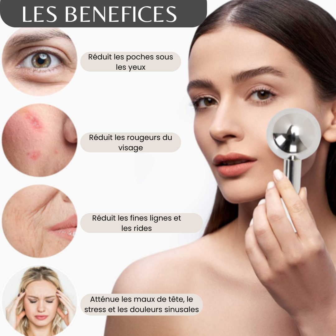 Globes de cryothérapie visage TENSEUR & DECONGESTIONNANT