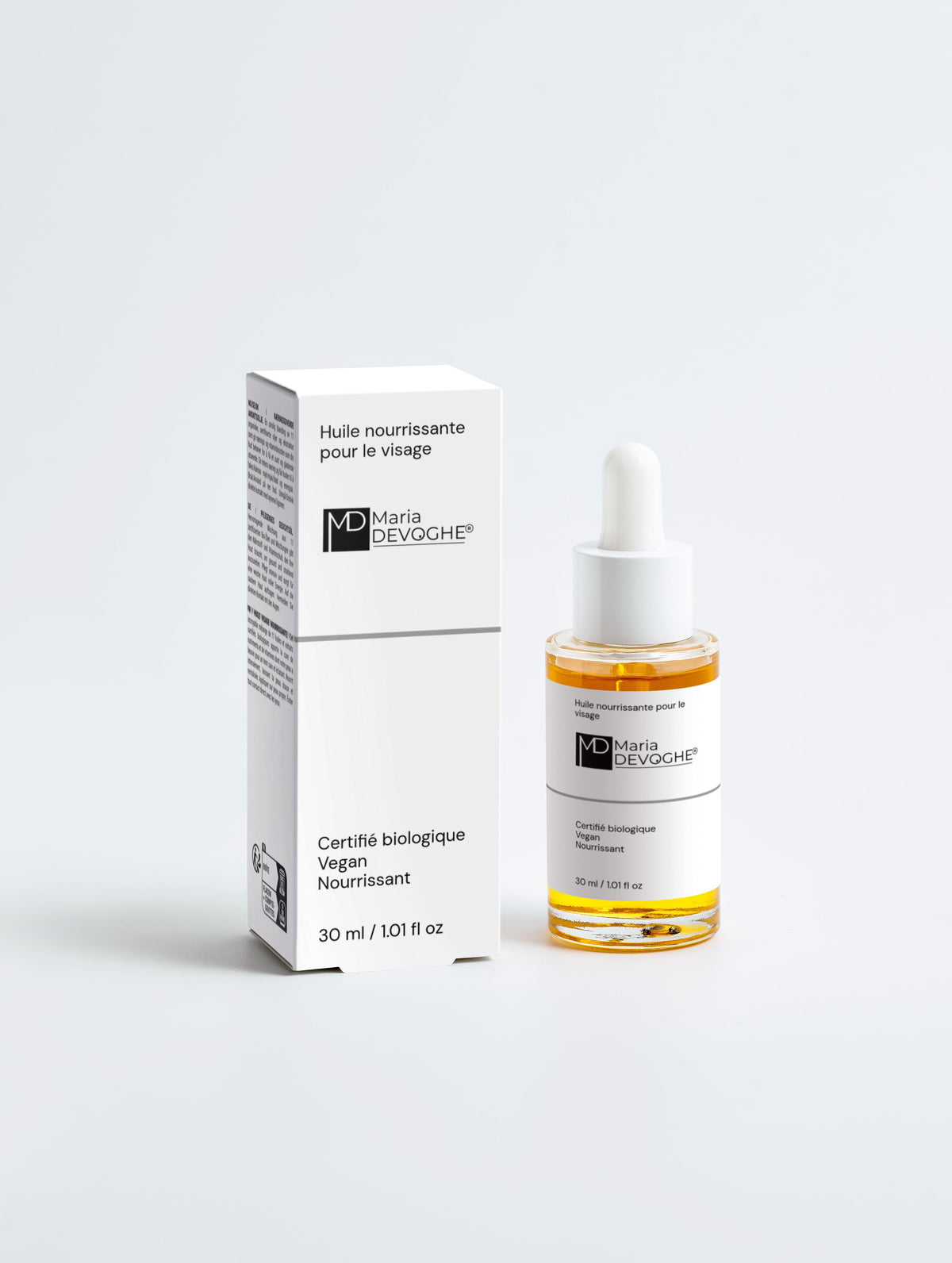 huile visage nourrissante bio avec boite