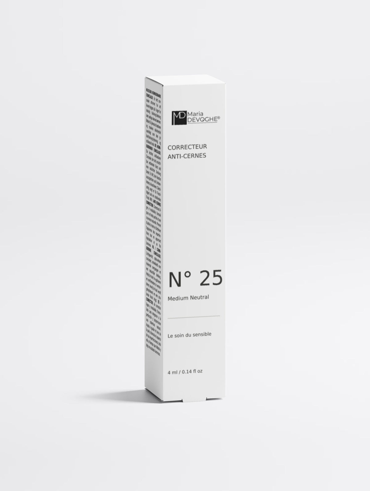 Correcteur anti-cernes hydratant — 25 Medium Neutral — Moyen neutre — boîte numérotée