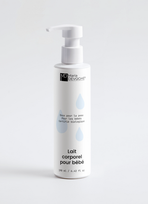 Lait corporel bébé Maria Devoghe® – soin nourrissant ultra-doux dès la naissance