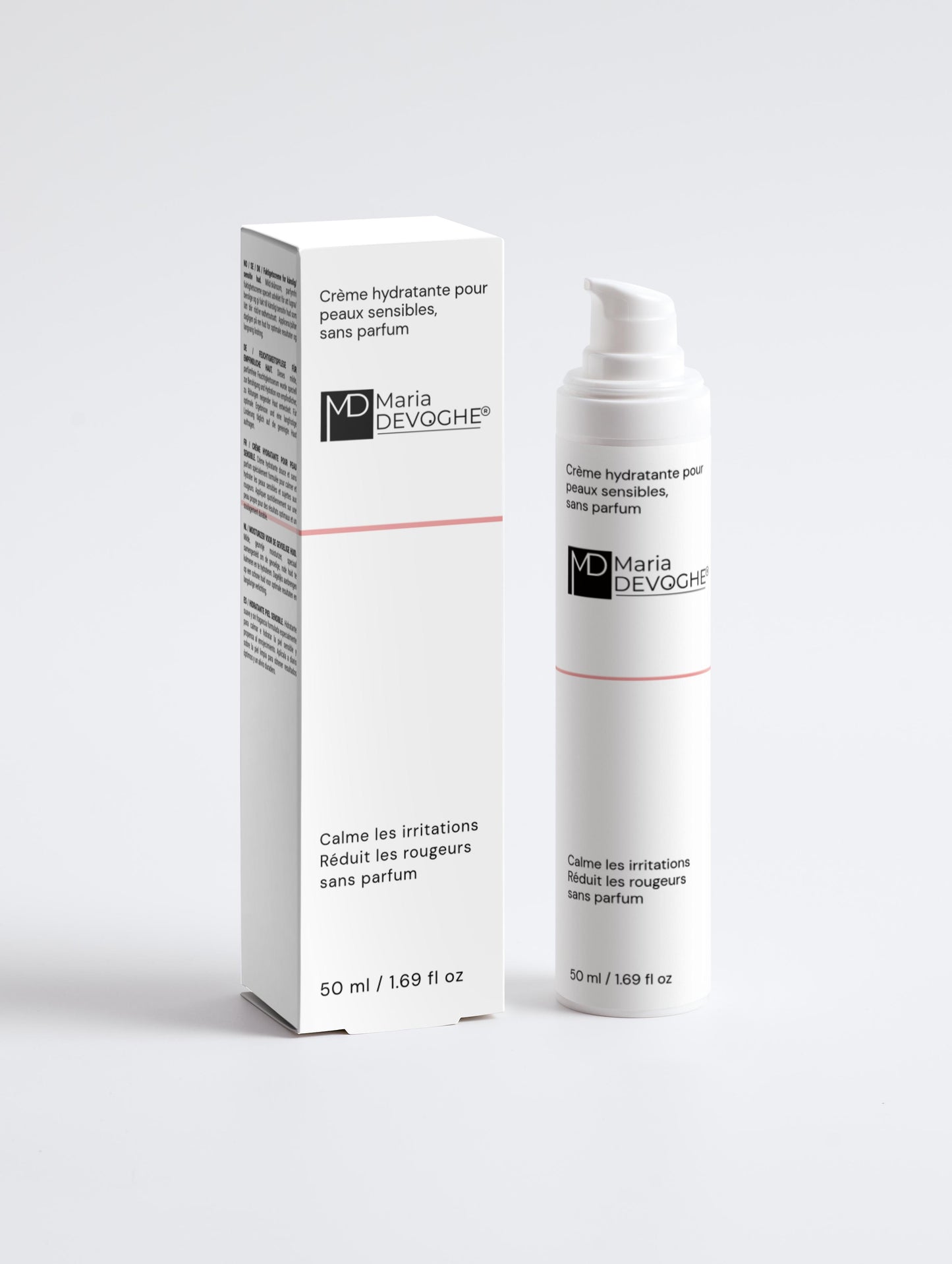 Crème hydratante pour peaux sensibles, sans parfum