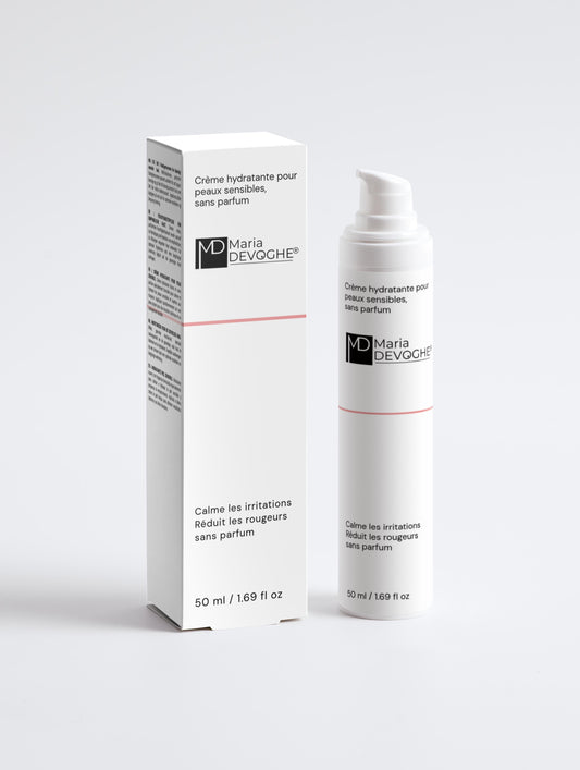 Crème hydratante pour peaux sensibles, sans parfum