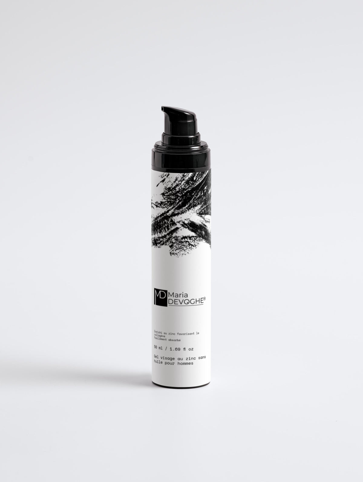 Gel visage zinc sans huile homme Maria Devoghe® – fini mat et peau nette peaux mixtes