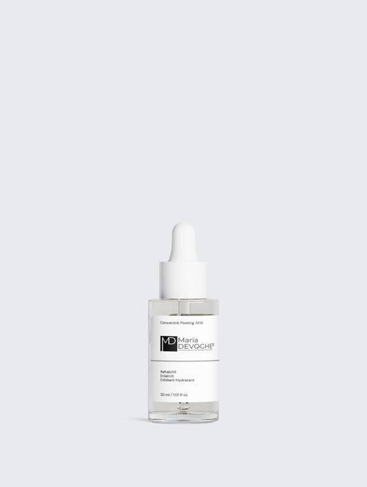 Concentré peeling AHA 10% acide lactique Maria Devoghe® – exfoliation douce et éclat immédiat