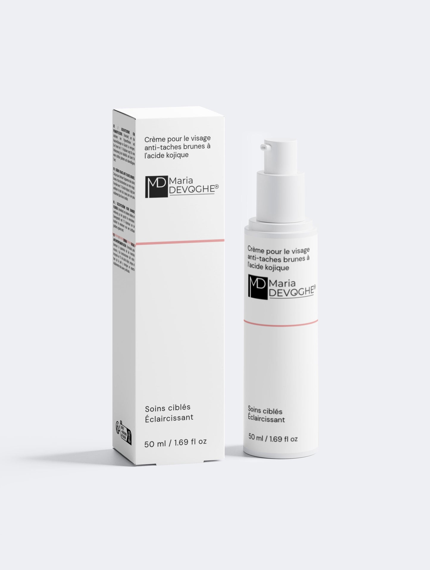 Crème pour le visage anti-taches brunes à l'acide kojique