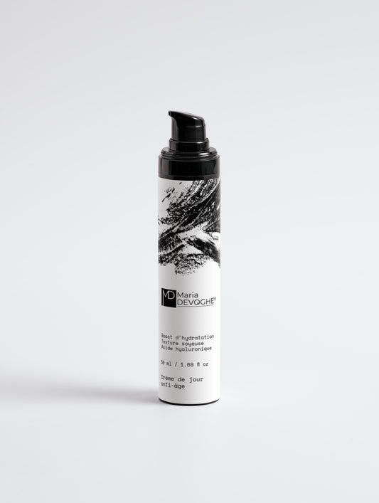 Crème de jour anti-âge homme Maria Devoghe® – actifs marins fermeté et acide hyaluronique