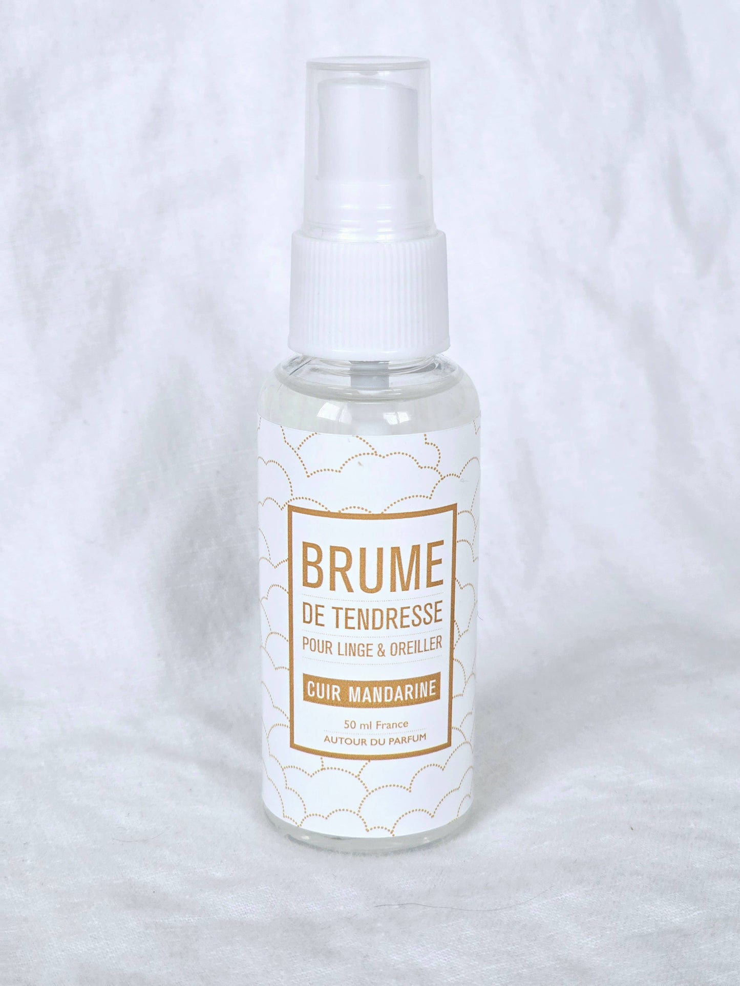 Brume de Tendresse Cuir Mandarine pour linge et oreiller