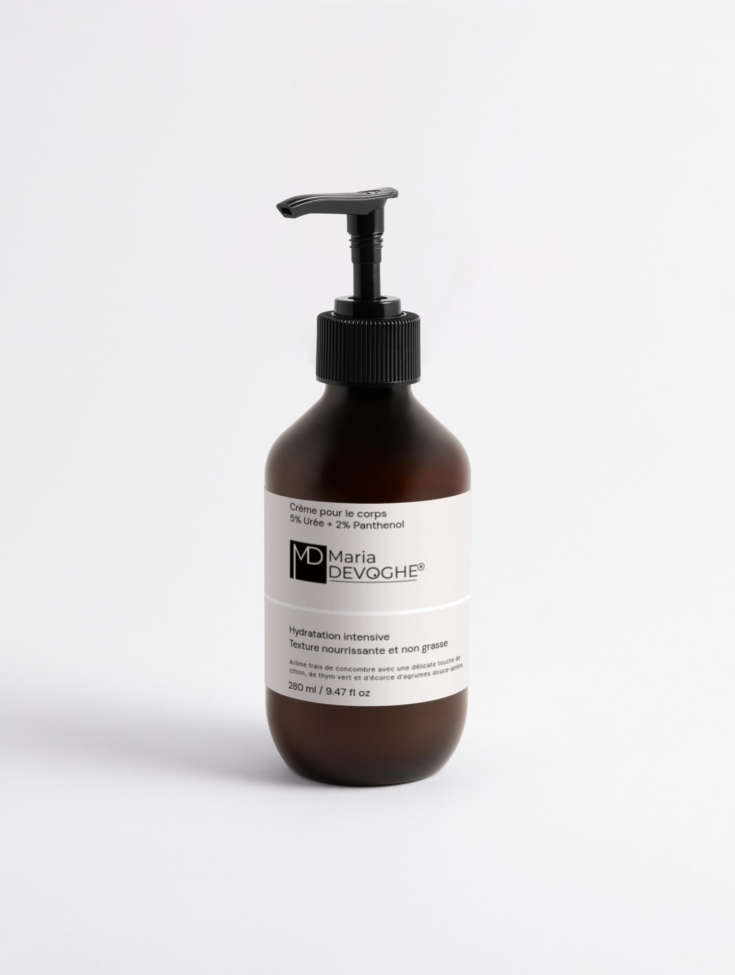 Crème corps 5% urée & panthénol Maria Devoghe® – hydratation intensive peaux très sèches