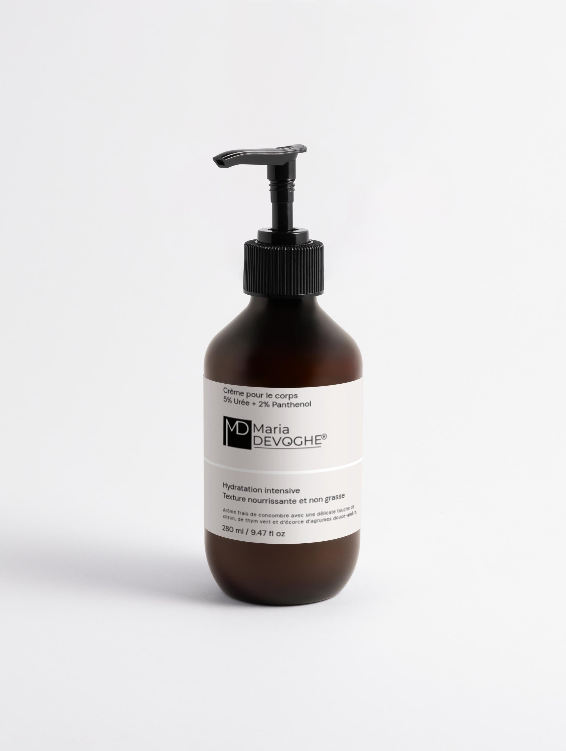 Crème corps 5% urée & panthénol Maria Devoghe® – hydratation intensive peaux très sèches