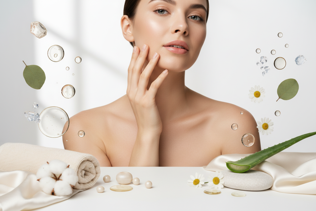 Rituel peau sensible – ambiance spa naturel Maria DEVOGHE