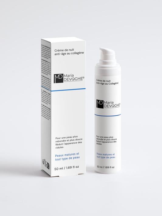 Crème de nuit anti-âge au collagène