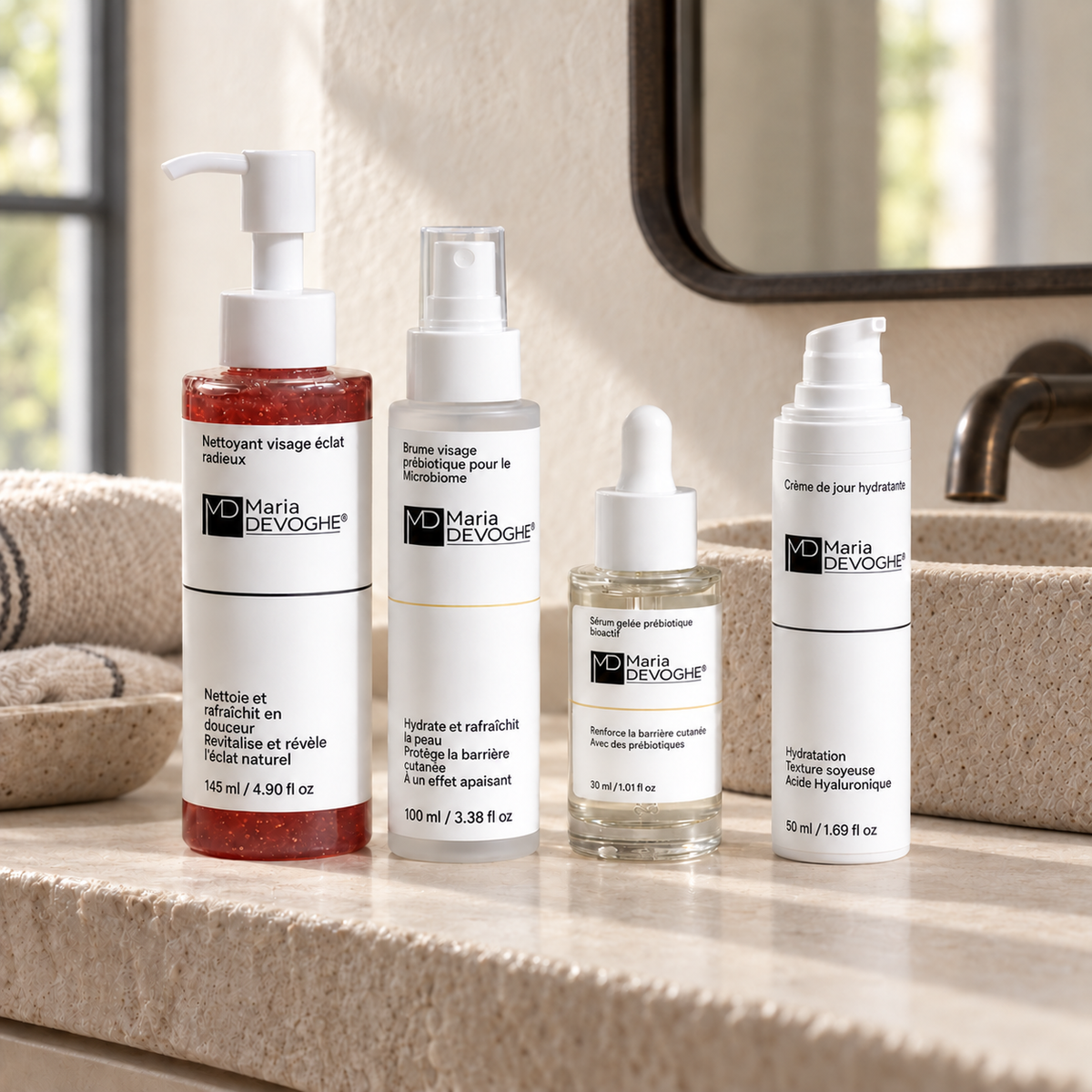 Peaux Déshydratées – Pack 4 Soins Certifiés COSMOS